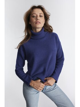 B SIDES B SIDES Golf MERINO Niebieski Regular Fit