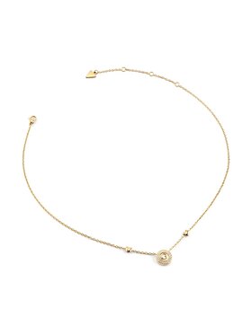 Guess Guess Naszyjnik JUBN06201JW-YG Złoty