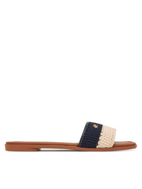 Tommy Hilfiger Tommy Hilfiger Natikači Flat Mule Crochet FW0FW09513 Mornarsko modra