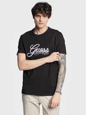 Guess Guess T-Shirt 3D Embro M3GI25 K8FQ4 Černá Regular Fit