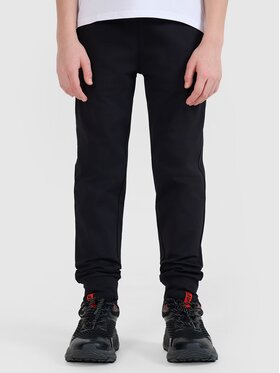 4F 4F Spodnie dresowe 4FJWSS25TFTRM0877-20S Czarny Regular Fit
