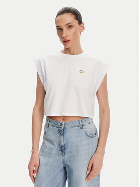 TWINSET TWINSET Top 251TT2043 Valge Regular Fit