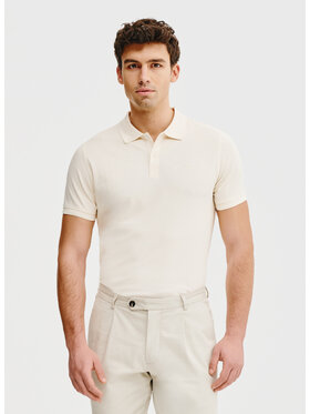 Pako Lorente Pako Lorente Polo P25SF-TX-004 Beżowy Classic Fit