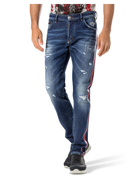 PHILIPP PLEIN PHILIPP PLEIN Pantaloni di tessuto 30790 Blu Straight Fit