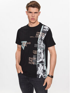 Guess Guess T-shirt M3YI18 K8FQ4 Crna Regular Fit