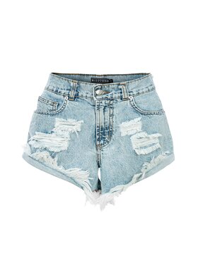MissDenim MissDenim Szorty jeansowe Boyfriend Niebieski Boyfriend Fit