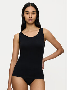 Triumph Triumph Τοπ Sense Of Cotton 10224974 Μαύρο Slim Fit