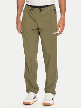 adidas adidas Outdoor панталони Terrex Liteflex Hiking IQ3510 Зелен Regular Fit