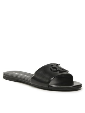 Calvin Klein Jeans Calvin Klein Jeans Šľapky Flat Sandal Slide Hw YW0YW00952 Čierna