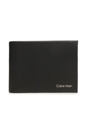 Calvin Klein Calvin Klein Duży Portfel Męski Ck Concise Bifold 5Cc W/Coin L K50K510599 Czarny