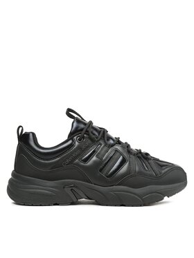 Calvin Klein Jeans Calvin Klein Jeans Sneakersy Retro Tennis Laceup Mix Reefl YM0YM00699 Čierna