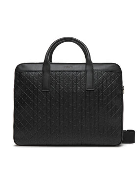 Calvin Klein Calvin Klein Laptoptáska Emblem Emboss Commuter LV04D3265G Fekete