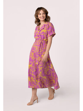 QUIOSQUE QUIOSQUE Sukienka codzienna 4UC012 Fioletowy Regular Fit