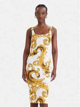 Versace Jeans Couture Versace Jeans Couture Kleid für den Alltag 80HAO943 JS550 Weiß Slim Fit