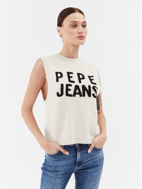 Pepe Jeans Pepe Jeans Džemper PL702039 Écru Regular Fit