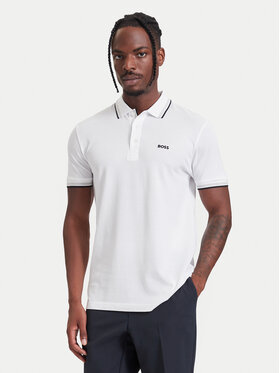 BOSS Boss Tricou polo Paddy 50469055 Alb Regular Fit