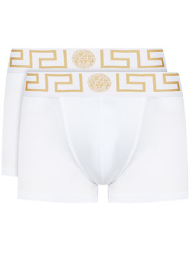 Versace Versace 2er-Set Boxershorts Greca AU10181 Weiß