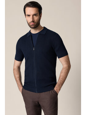 Lancerto Lancerto Polo Maurizio PO073126000013 Granatowy Regular Fit