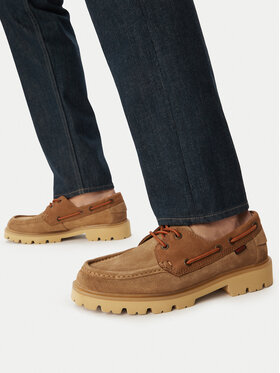 Clarks Clarks Čevlji brez vezalk Cleyhill Boat 26186178 Bež