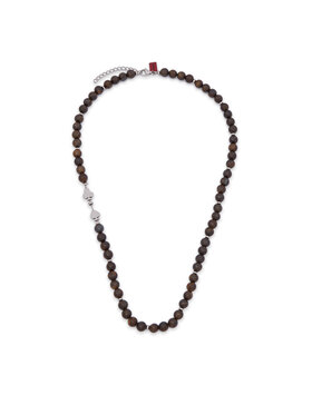HUGO HUGO Колие E-BEADS5-NEC 50566265 Кафяв