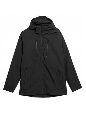 4F 4F Kurtka przeciwdeszczowa TTJAM081 Czarny Comfortable Fit