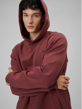 4F 4F Felpa 4FRSS26TSWSM2793-60S Rosso Regular Fit