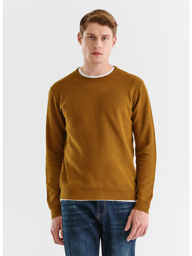 Pako Lorente Pako Lorente Sweter P23WF-2X-013 Khaki Classic Fit