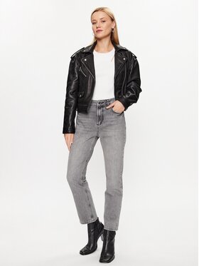 Liu Jo Jeans Hlače UF3019 D4488 Siva Relaxed Fit