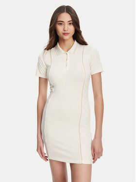 Guess Guess Sukienka dzianinowa V5YK00 KCX12 Écru Regular Fit