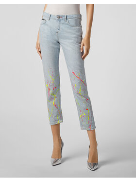 PHILIPP PLEIN PHILIPP PLEIN Jeansy 25483 Niebieski jasny Boyfriend Fit
