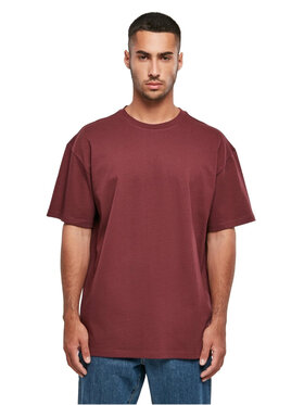 TeeShoppen TeeShoppen T-Shirt 'Oversized Collection' Bordowy Oversize