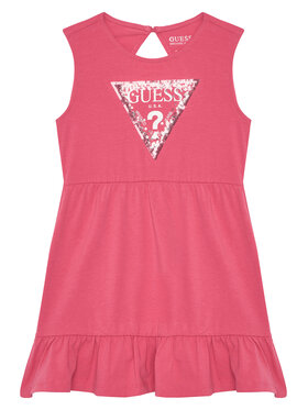 Guess Guess Kasdieninė suknelė K5GK22 K6YW4 Koralų Regular Fit