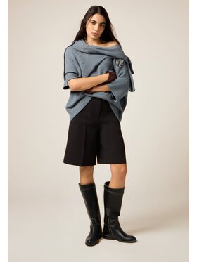 Oltre Oltre Pantaloni di tessuto P03AR009346N033 Nero Regular Fit