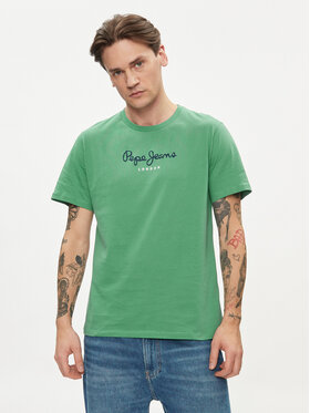 Pepe Jeans Pepe Jeans T-Shirt Eggo N PM508208 Zielony Regular Fit