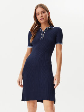 Guess Guess Úpletové šaty W5GK84 Z3L10 Tmavomodrá Regular Fit