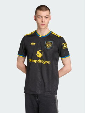 adidas adidas Koszulka techniczna Manchester United 25/26 Third Jersey Czarny Slim Fit