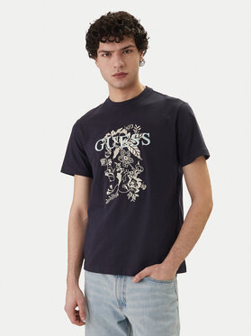 Guess Guess T-shirt M6GI17 K3038 Tamnoplava Regular Fit