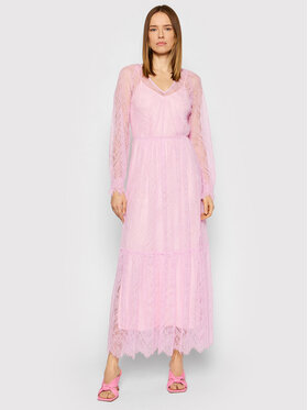 TWINSET TWINSET Sukienka wieczorowa 221TP2140 Różowy Straight Fit