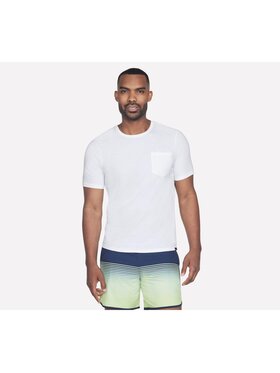 Skechers Skechers T-Shirt TS26-WHT Biały Regular Fit