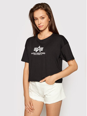 Alpha Industries Alpha Industries Marškinėliai Basic T Cos 116050 Juoda Oversize
