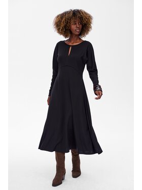 blue shadow blue shadow Sukienka codzienna Tailor Czarny Regular Fit