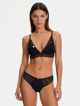 BOSS BOSS Bralette krūšturis Guipure 50561120 Melns