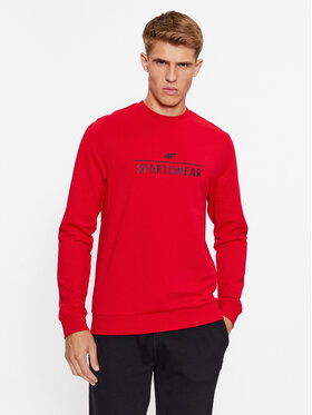 4F 4F Mikina 4FAW23TSWSM692 Červená Regular Fit