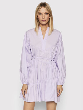 TWINSET TWINSET Každodenné šaty 221TT208J Fialová Loose Fit
