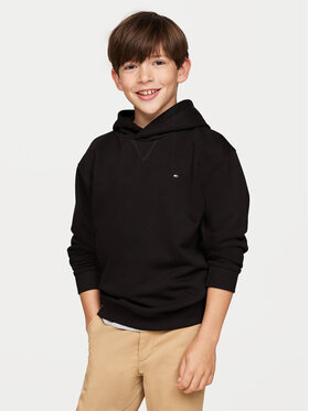 Tommy Hilfiger Tommy Hilfiger Majica dugih rukava Timeless KS0KS00579 Crna Regular Fit