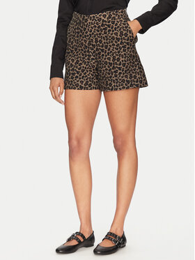 Morgan Morgan Stoffshorts 251-SHILI.F Braun Straight Fit