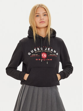 Guess Jeans Guess Jeans Sweatshirt W4BQ20 KC811 Schwarz Regular Fit