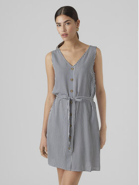 Vero Moda Vero Moda Poletna obleka Bumpy 10286519 Mornarsko modra Regular Fit