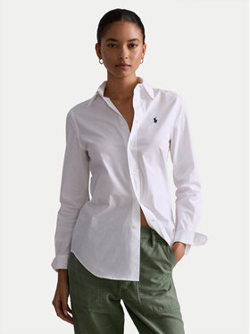 Polo Ralph Lauren Polo Ralph Lauren Πουκάμισο 211941509002 Λευκό Slim Fit