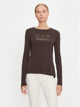 EA7 Emporio Armani EA7 Emporio Armani Bluse 8NTT51 TJDQZ 1755 Braun Regular Fit